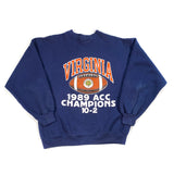 Vintage 1989 UVA ACC Champions Crewneck Sweatshirt