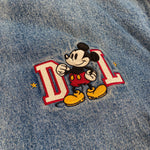 Vintage 90's Disneyland Mickey Mouse Denim Bomber Jacket