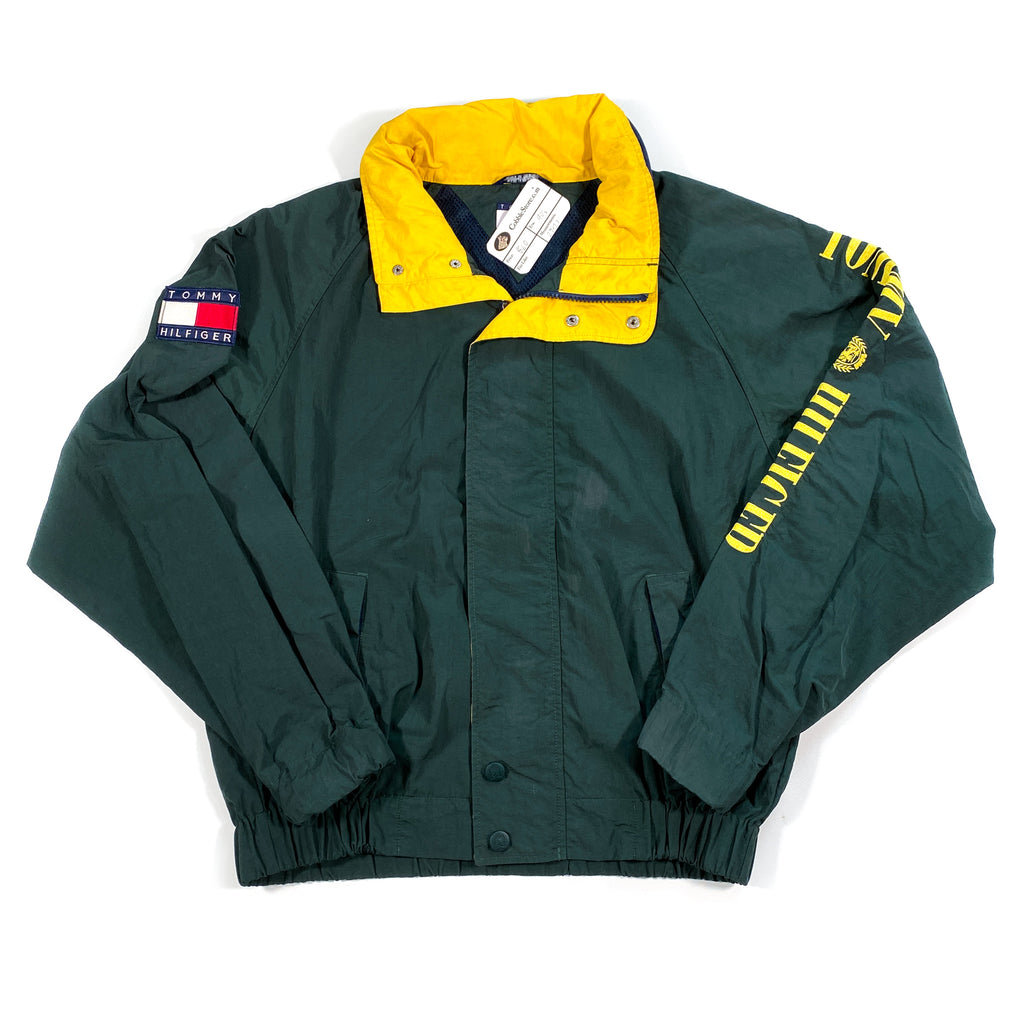 Vintage 's Tommy Hilfiger Green Windbreaker Jacket – CobbleStore