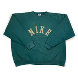 Vintage 90's Nike Spellout Green Size XXL Crewneck Sweatshirt