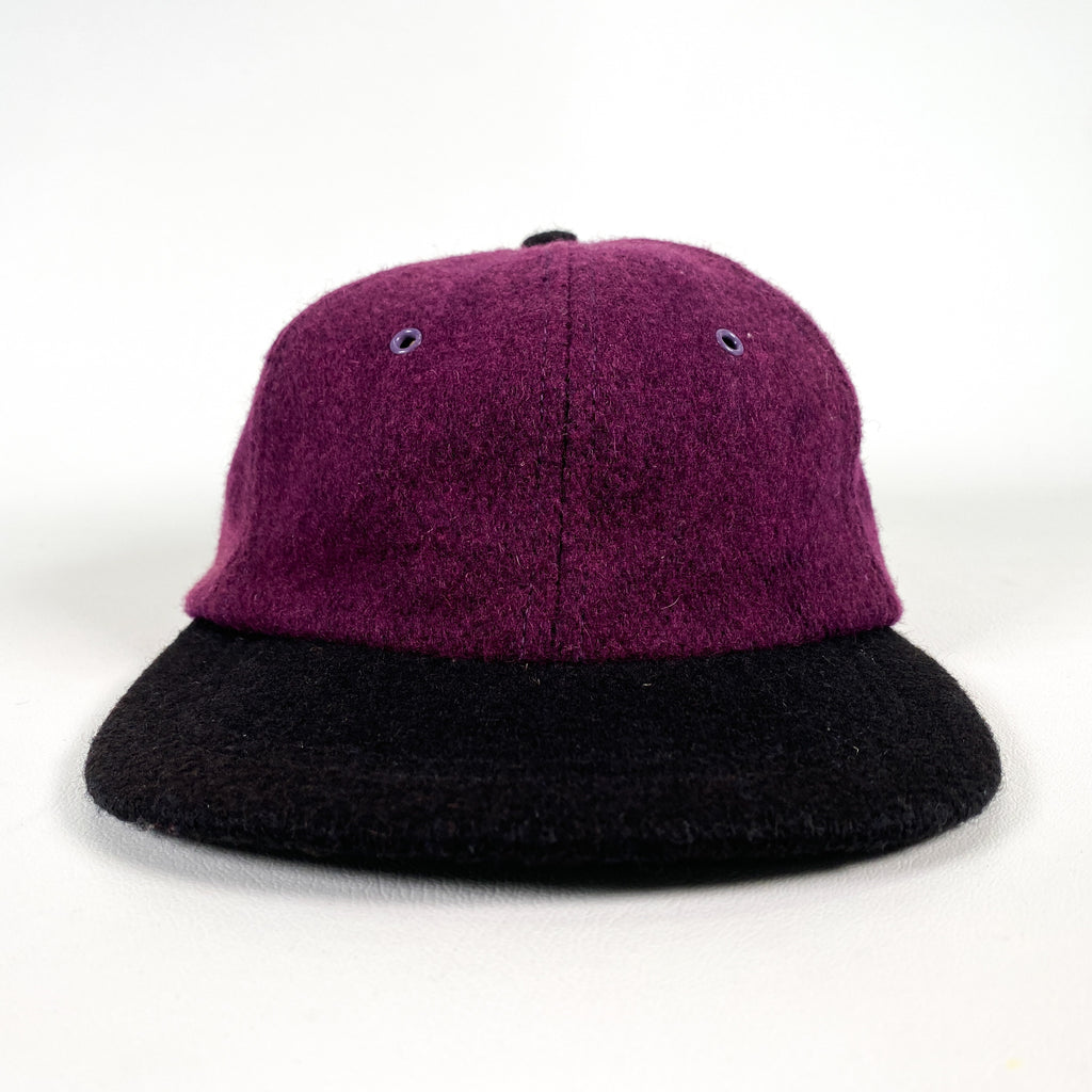 Vintage 80's New York Hat Co. NYC Maroon Wool Made in USA