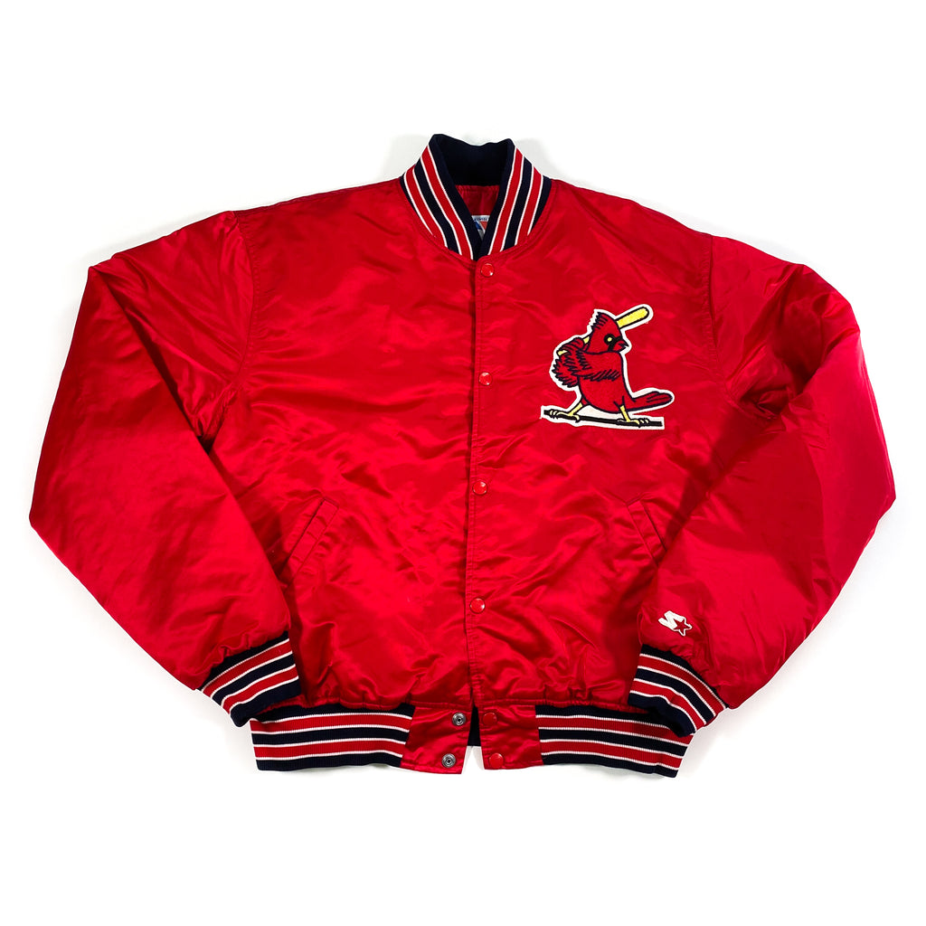 Vintage 90's St. Louis Cardinals Baseball Coaches Red Satin Starter Ja –  CobbleStore Vintage