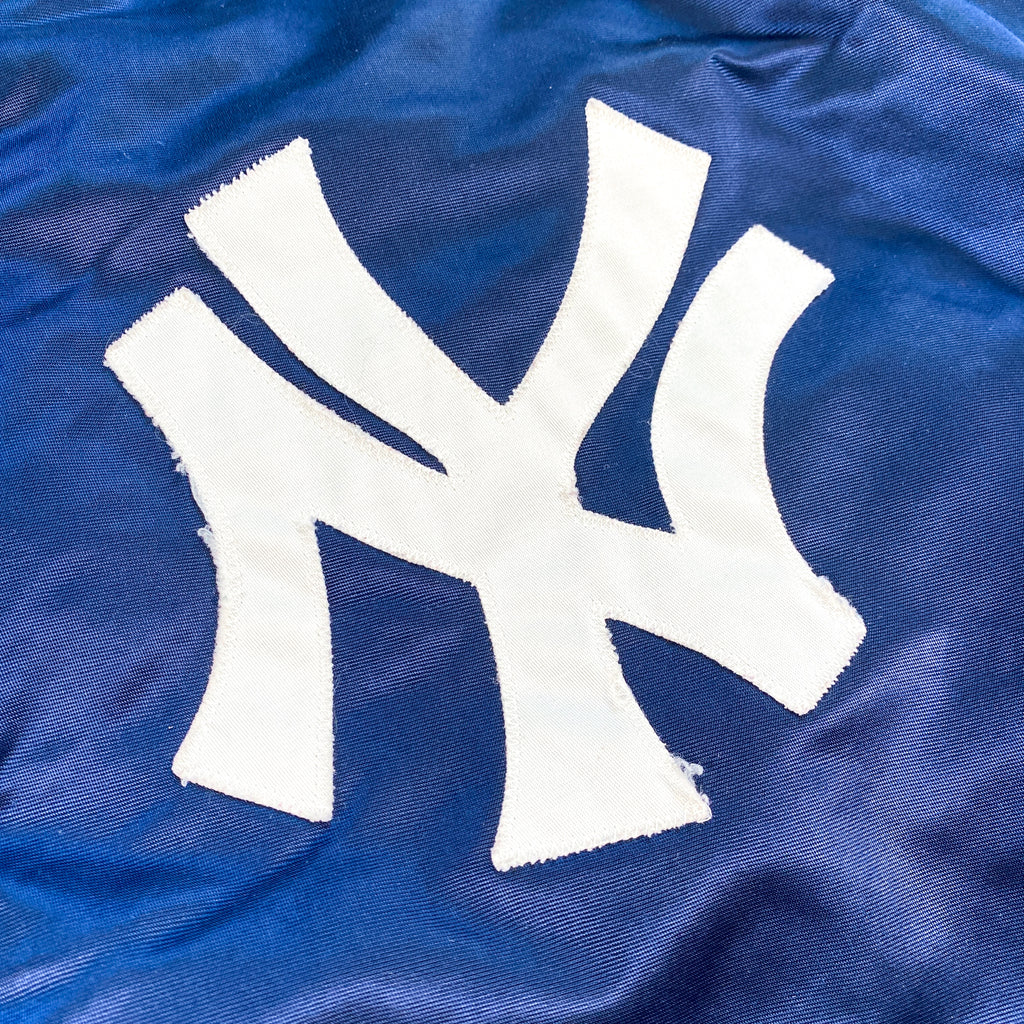 Vintage 90's New York Yankees Baseball Coaches Blue Satin Starter Jack –  CobbleStore Vintage