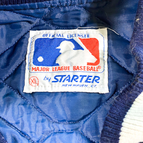 New York Mets Vintage 80s Starter All Over Sweater Jacket Mlb Baseball