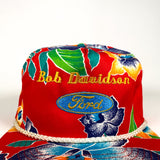 Vintage 90's Bob Davidson Ford Floral Hat