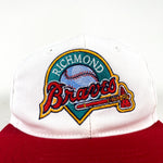 Vintage 90's Richmond Braves White & Red Snapback Baseball Hat