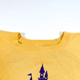 Vintage 60's Disneyland Walt Disney Yellow Gusseted Crewneck Sweatshirt