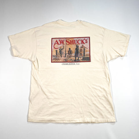 Vintage 90's A.W. Shuck's Oyster Bar Charleston NC John Doyle T-Shirt