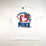 Vintage 90's Thumbs Up Mike Utley Foundation Detroit Lions NFL T-Shirt