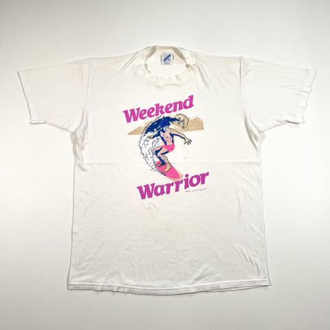 Vintage 1990 Weekend Warrior Surfer Made in USA T-Shirt