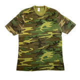Vintage 80's Woodland Camo Blank Military T-Shirt