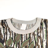Vintage 80's Realtree Tree Bark Camo Pocket T-Shirt