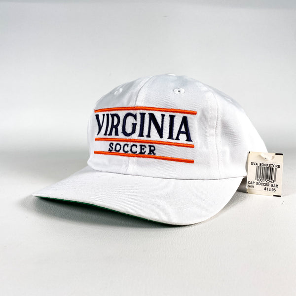 Vintage 90's Virginia Soccer Split Bar UVA The Game Deadstock Snapback Hat