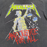 Vintage 1988 Metallica Justice for All Tour Black Band T-Shirt
