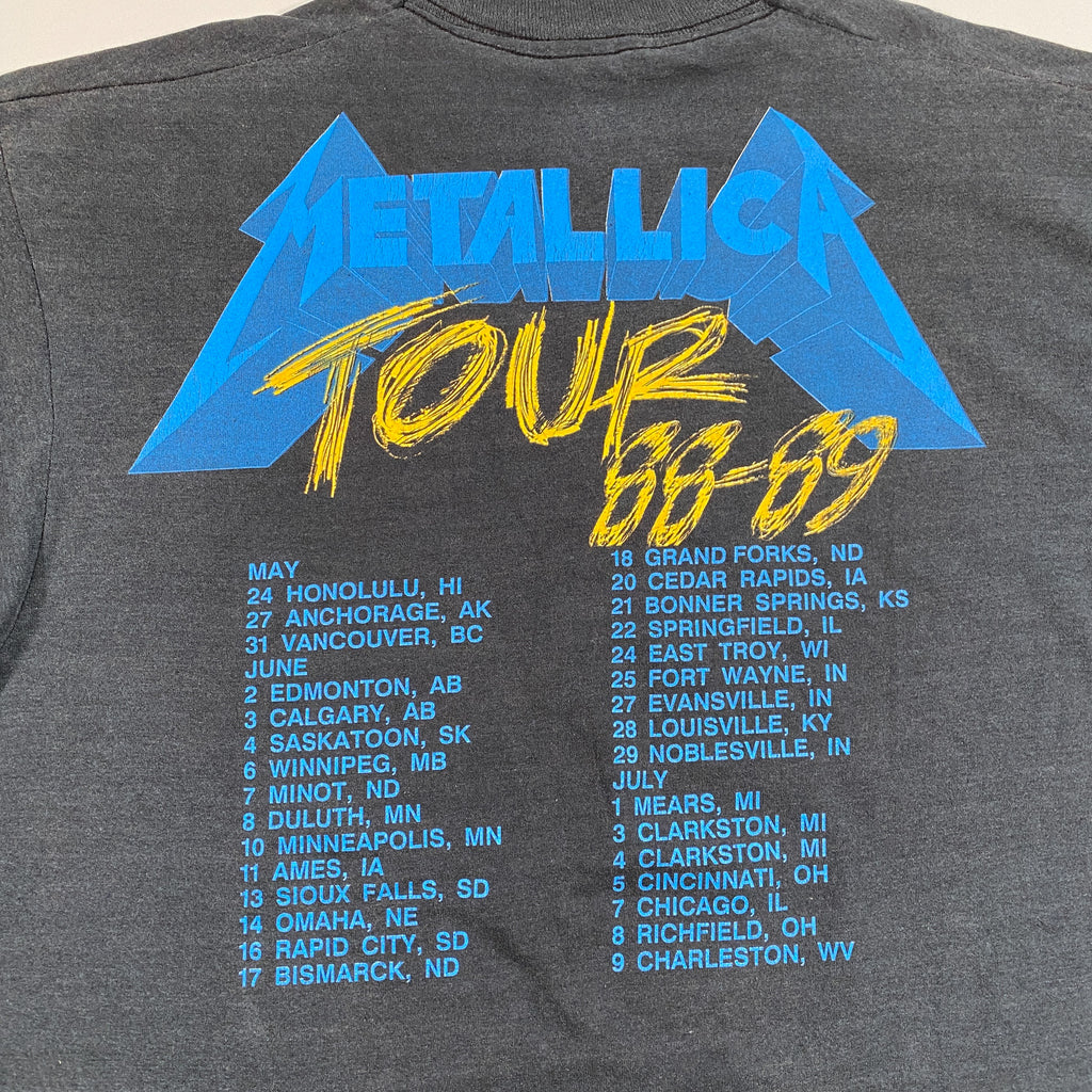 Buy 1988 Metallica and Justice for All Vintage Tour Band Rock Tee