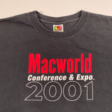 Vintage 2001 Macworld Conference and Expo Mac Apple Computer T-Shirt