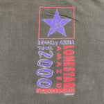 Vintage 2000 Lonestar Lonely Grill Tour Black Country Music T-Shirt