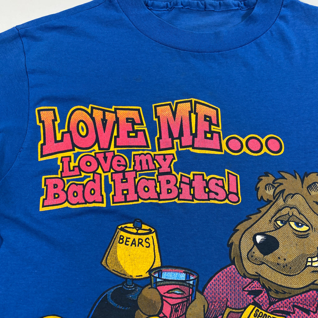 Vintage 80's Bad Habits Bear Cartoon Hoarder Collector T-Shirt –  CobbleStore Vintage