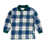 Vintage 80's Healthtex Plaid Children's Rugby Shirt