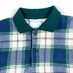 Vintage 80's Healthtex Plaid Children's Rugby Shirt