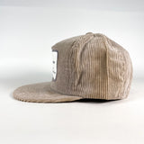 gray corduroy hat