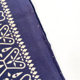 Vintage 70's Washfast Colors All Cotton Blue Selvedge RN 14193 Bandana
