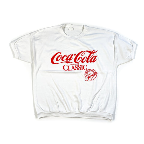 Vintage 90's Coca-Cola Classic Short Sleeve Crewneck Sweatshirt