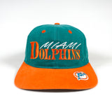 Vintage 90's Miami Dolphins Team NFL Annco Football Snapback Hat