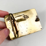 Vintage 80's Saudi Arabia Brass Belt Buckle