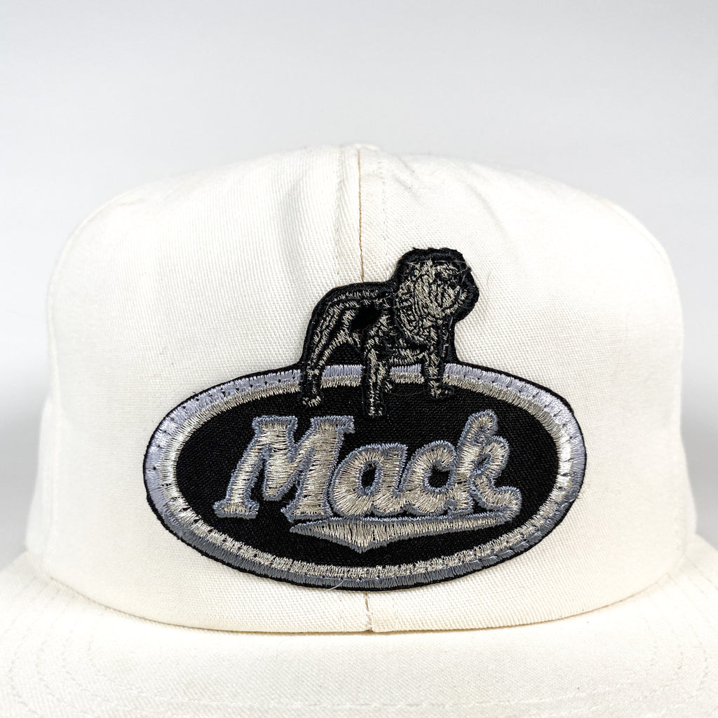 Vintage 90's Mack Trucks Patch White K-Products USA Made Trucker