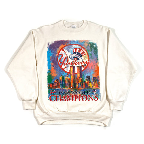 Vintage 1996 New York Yankees WTC Twin Towers Crewneck Sweatshirt