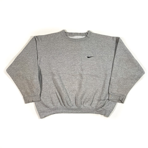 Vintage 90's Nike Swoosh Grey Crewneck Sweatshirt
