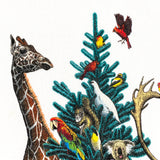 Vintage 1992 Habitat Wildlife Christmas Tree Crewneck Sweatshirt