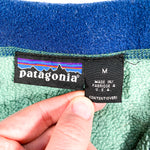 Vintage 90's Patagonia Fleece Snap T Green USA Made 21040 Sweatshirt