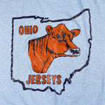 Vintage 80's Ohio Jerseys Cattle Cow T-Shirt