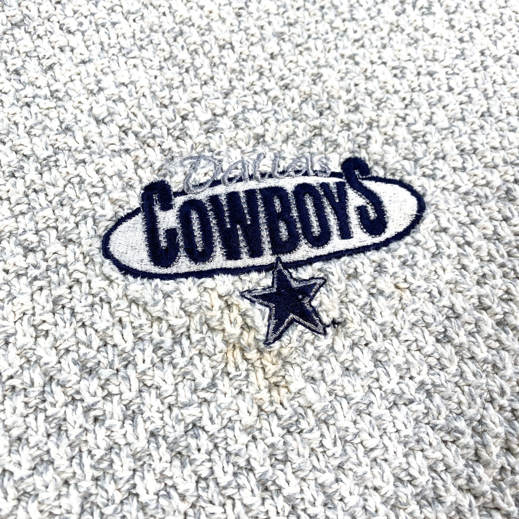 Vintage 90's Dallas Cowboys Grey Crewneck USA Made Sweater – CobbleStore  Vintage
