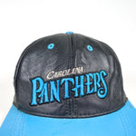 Vintage 90's Carolina Panthers Leather Hat