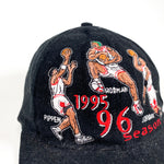 Vintage 1996 Chicago Bulls Pippen Rodman Jordan Hat