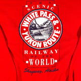 The Scenic White Pass and Yukon Route Railway of the World in Skagway, Alaska