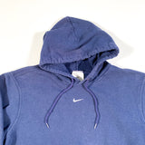 Vintage Nike Center Swoosh Navy Blue Hoodie Sweatshirt
