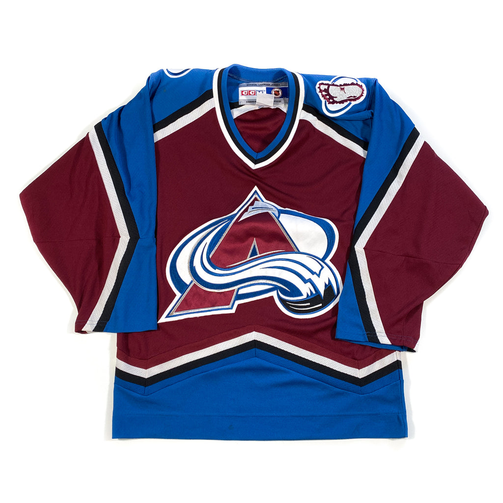 Vintage 1990s Colorado Avalanche NHL Starter Blank Jersey / 