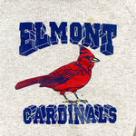 Vintage 90's Elmont Cardinals Kids Youth Heather Grey Sweatshirt