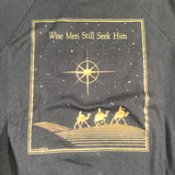 Vintage 1989 Christmas Jesus God Wise Men Holiday Sweatshirt