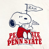 Vintage 80's Snoopy Penn State PSU Schulz Champion Blue Bar T-Shirt