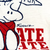Vintage 80's Snoopy Penn State PSU Schulz Champion Blue Bar T-Shirt
