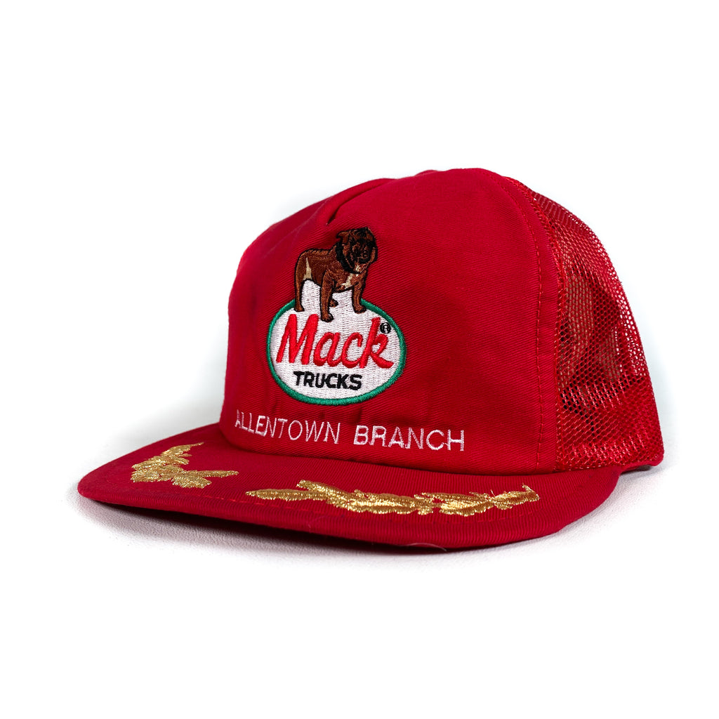 希少カラー MACK TRUCKS ビンテージ トラッカーキャップ クリーム - 帽子