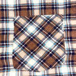 Vintage 80's JCPenney Men's Shop Brown Flannel Button Down Shirt