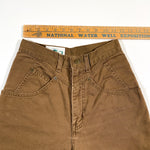Vintage 80's Tall Girl Brown High Waisted Women's Pants