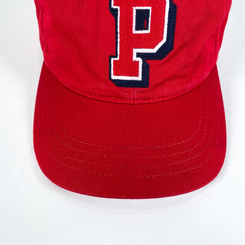 Vintage 90's Polo Sport Ralph Lauren P Red Strapback Hat