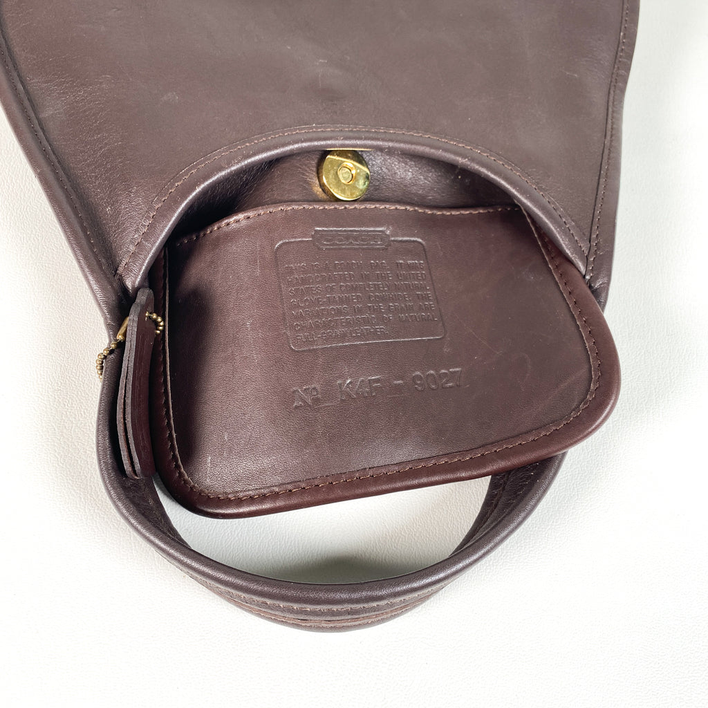COACH brown genuine leather vintage antique bag - Shop arsonstudio